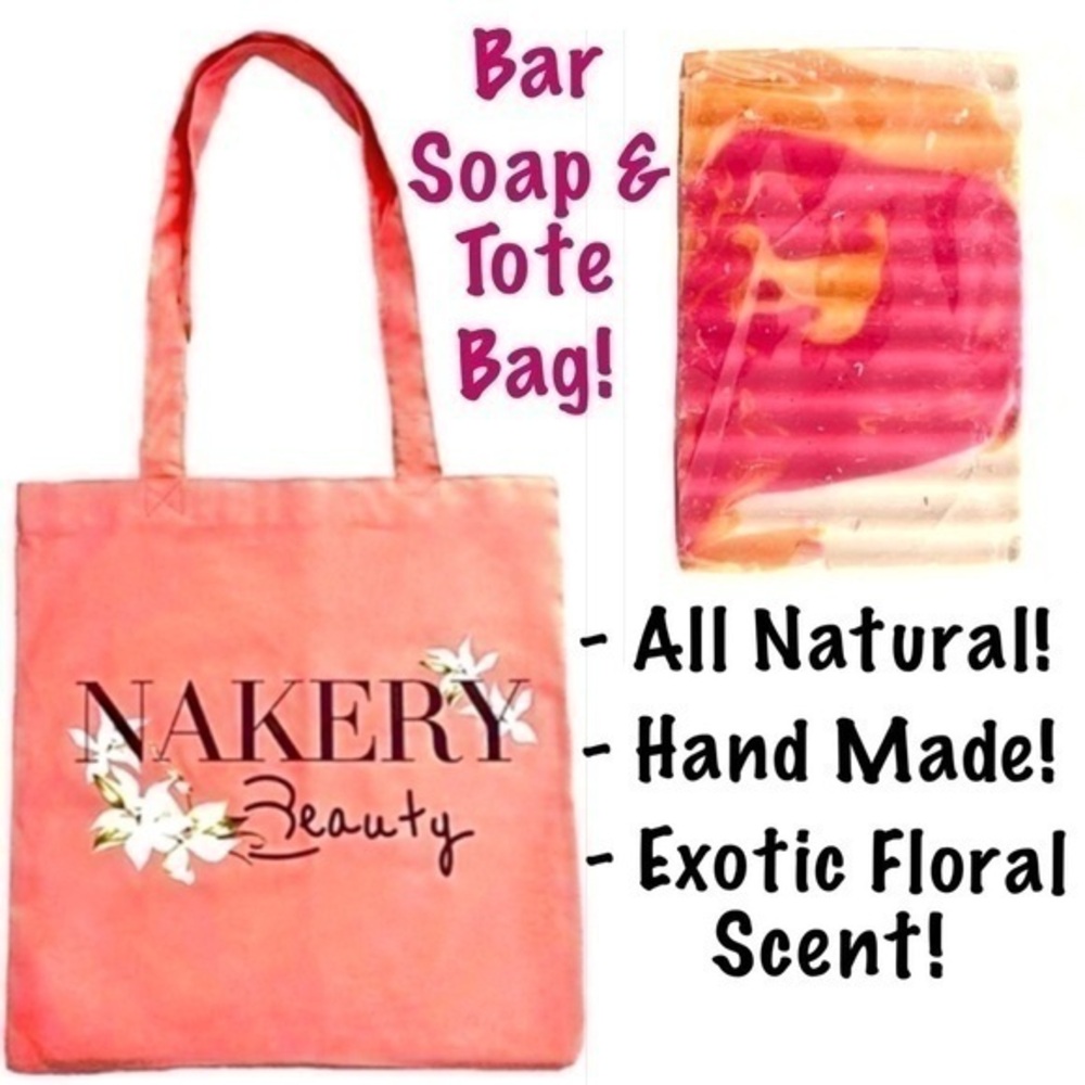 Handmade 🧼 Bar Soap AND Tote Bag! Nakery Beauty!